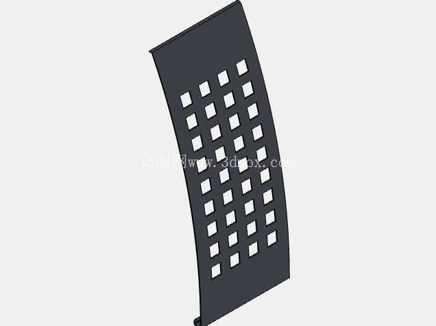 Balcon inox montantes curvos con chapa curvada