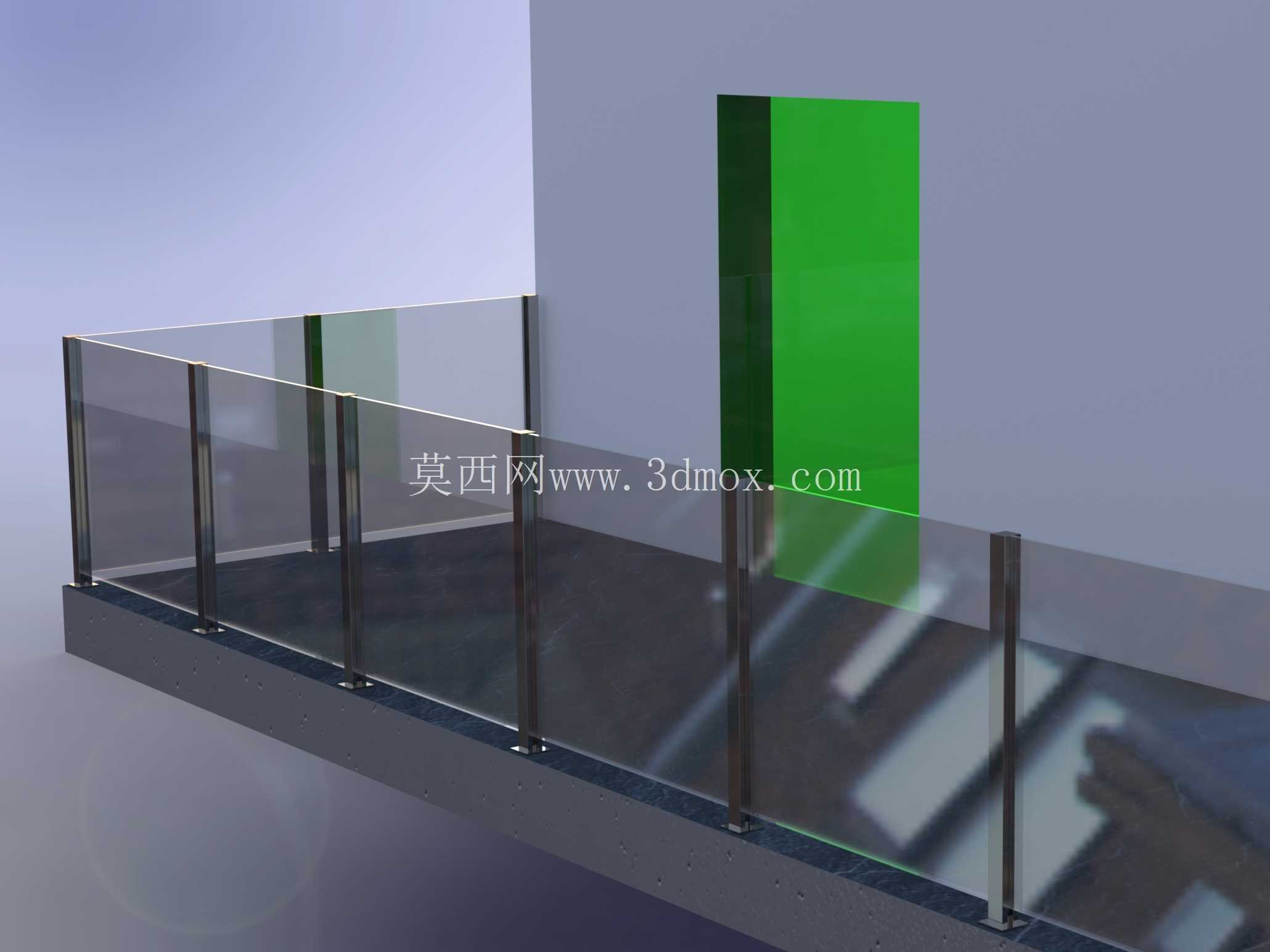 Ensamblaje Balc��n-garde-corps Combinaci��n de perfiles inox para fijaci��n cristal
