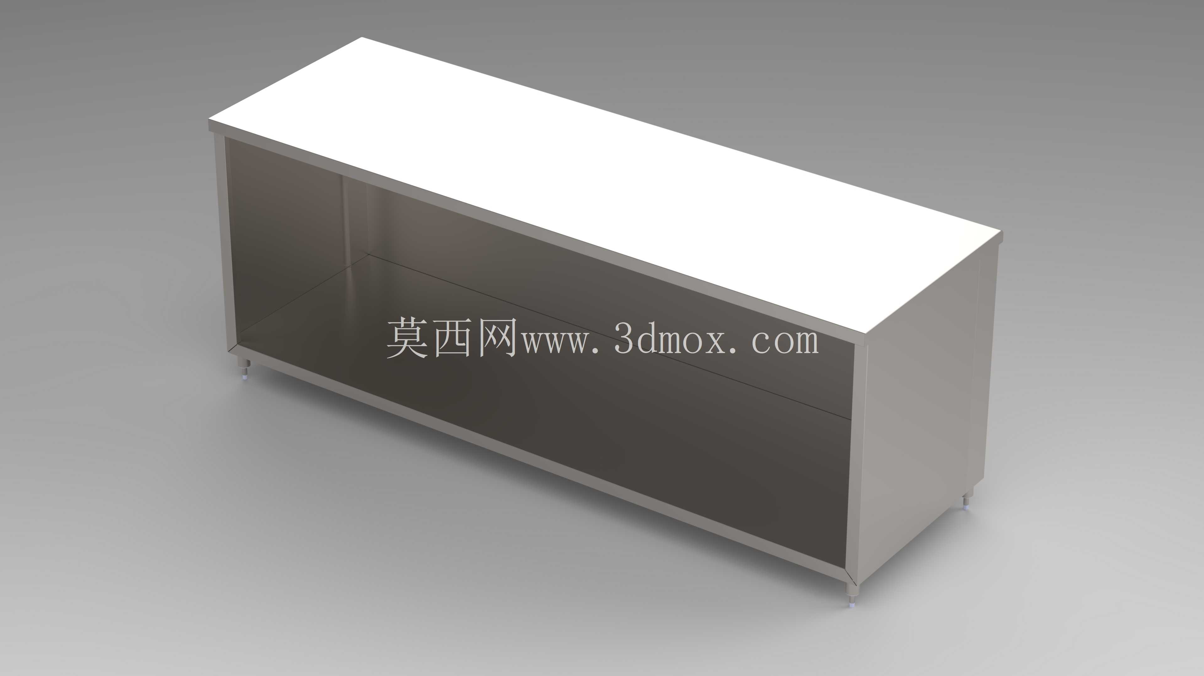 MESA LISA ACERO INOX。