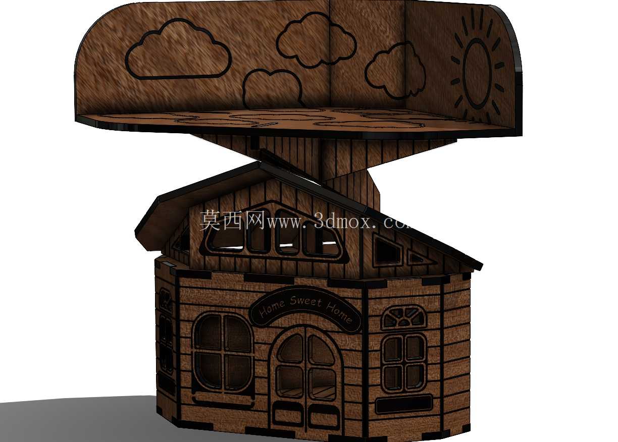 激光切割办公桌架时尚且实用的 3D