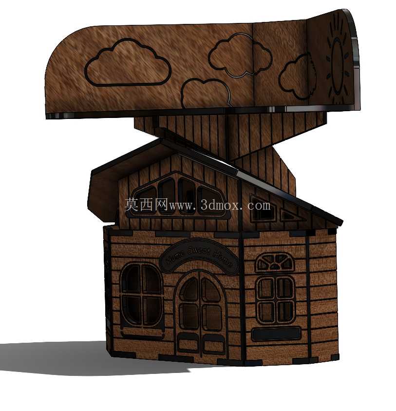 激光切割办公桌架时尚且实用的 3D