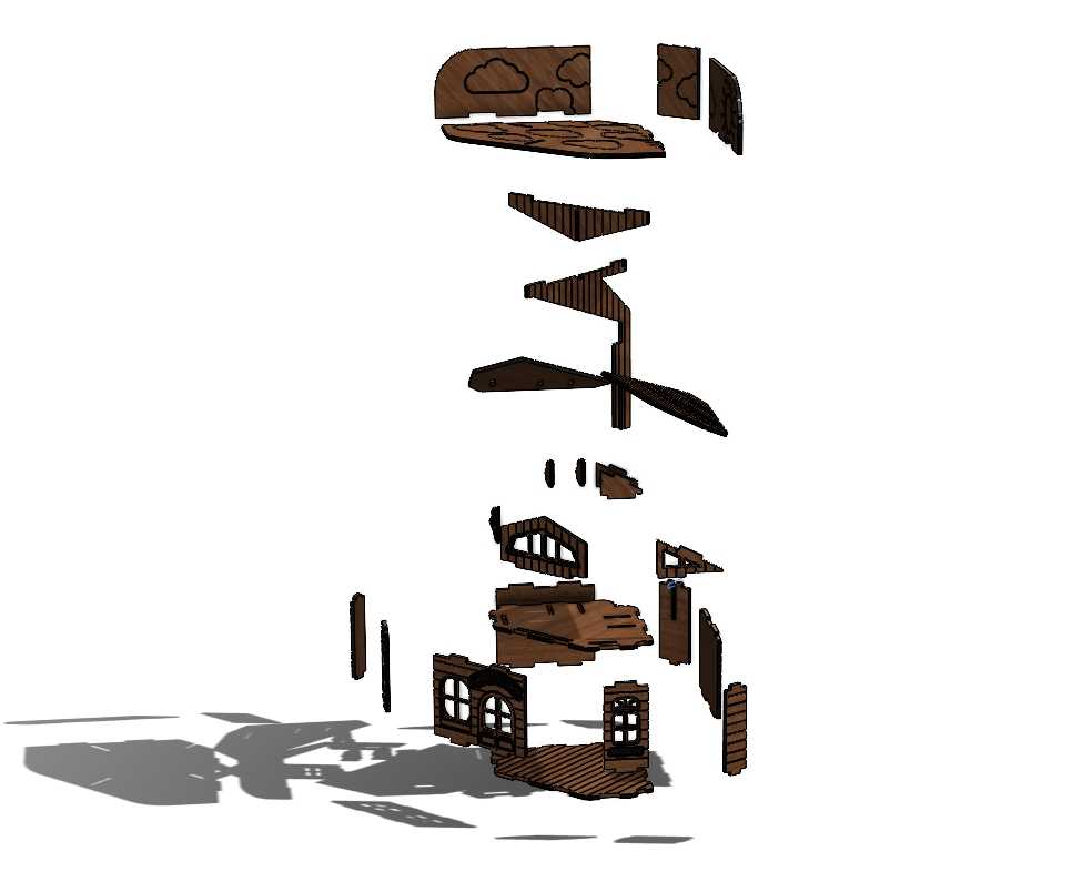 激光切割办公桌架时尚且实用的 3D