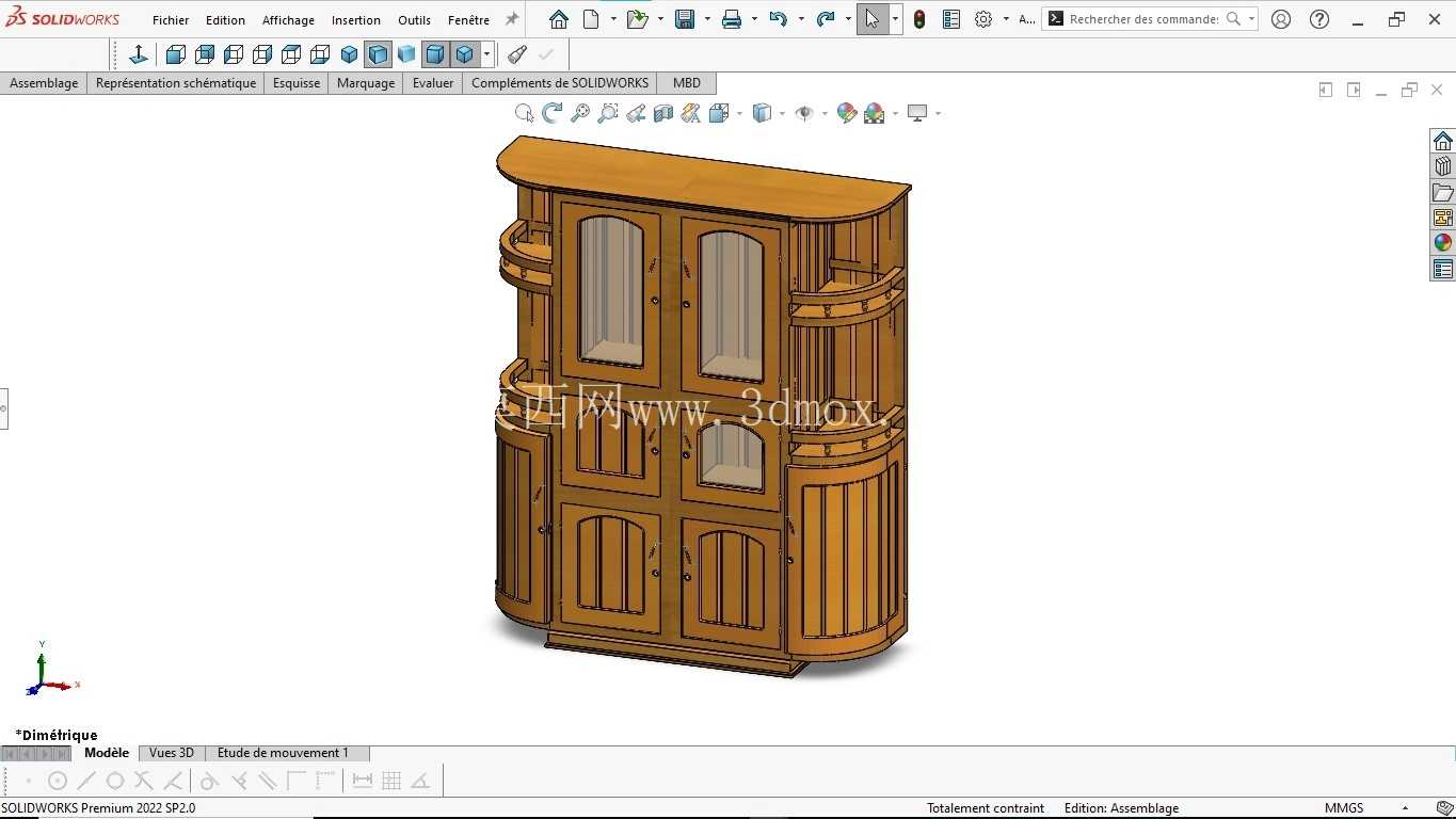rmoire de Salon Moderne – 3D 模型\u0026 组合