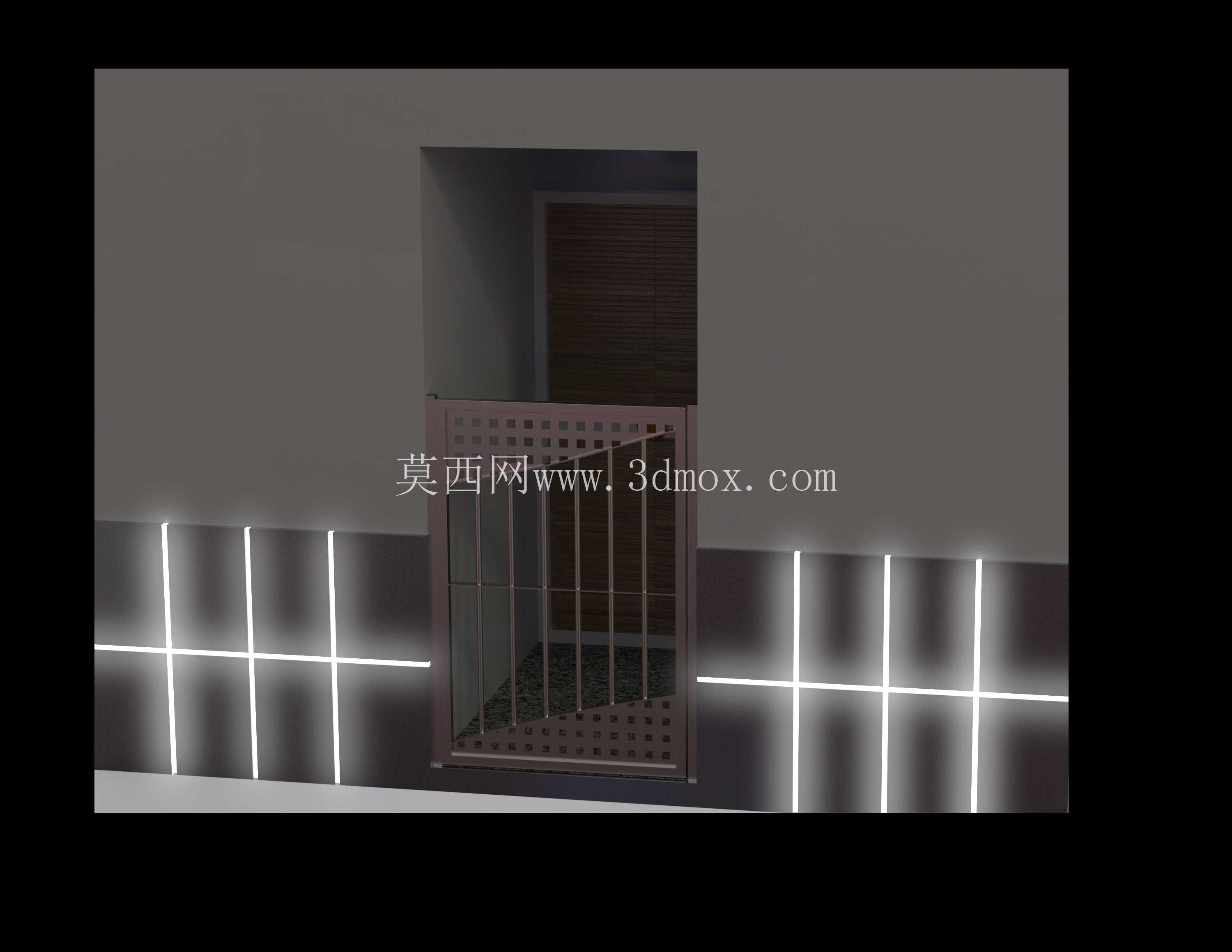 Puerta-door-portail de entrada con chapa Decorativa inox satinado