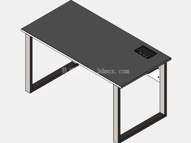 Mesa Reta Simples – Estilo Plataforma com Estrutura Metálica // 直桌 – 带金属框架的平台风格