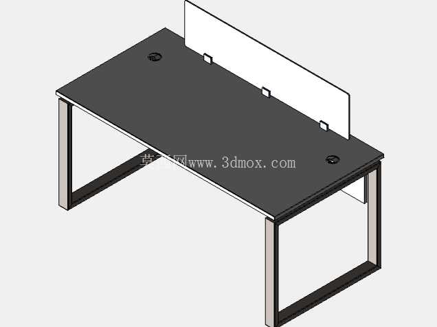 Mesa Reta – Estilo Plataforma com Divisória em Acrílico // 直桌 – 带亚克力分隔板的平台风格
