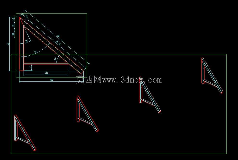 入口顶棚的简单悬臂支架