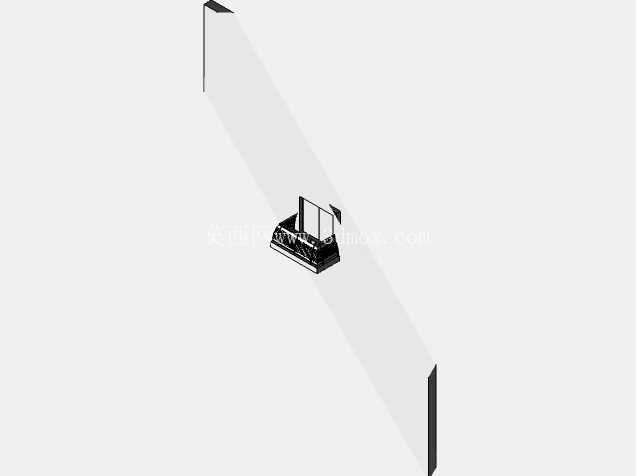 Ensamblaje modelo balcón-rail-barrière inox brillo 316L