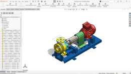 带电动机的离心泵组件 - SOLIDWORKS