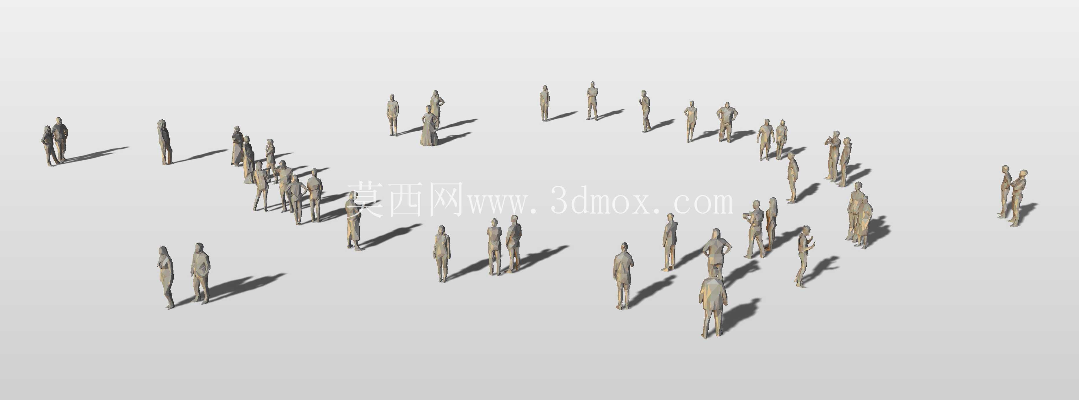 一群人“lowpoly”