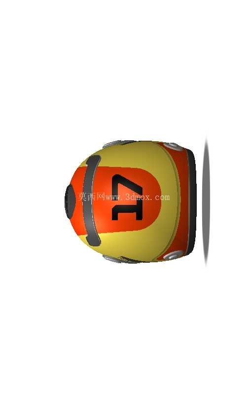 受一级方程式赛车启发的赛车头盔 - SOLIDWORKS Surface 模型