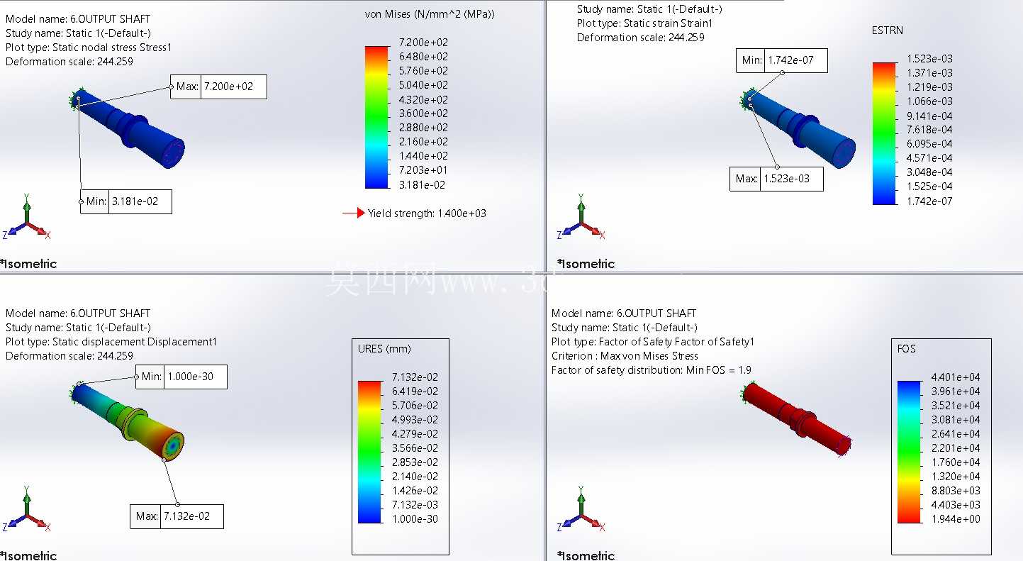 两级齿轮箱总成和零件