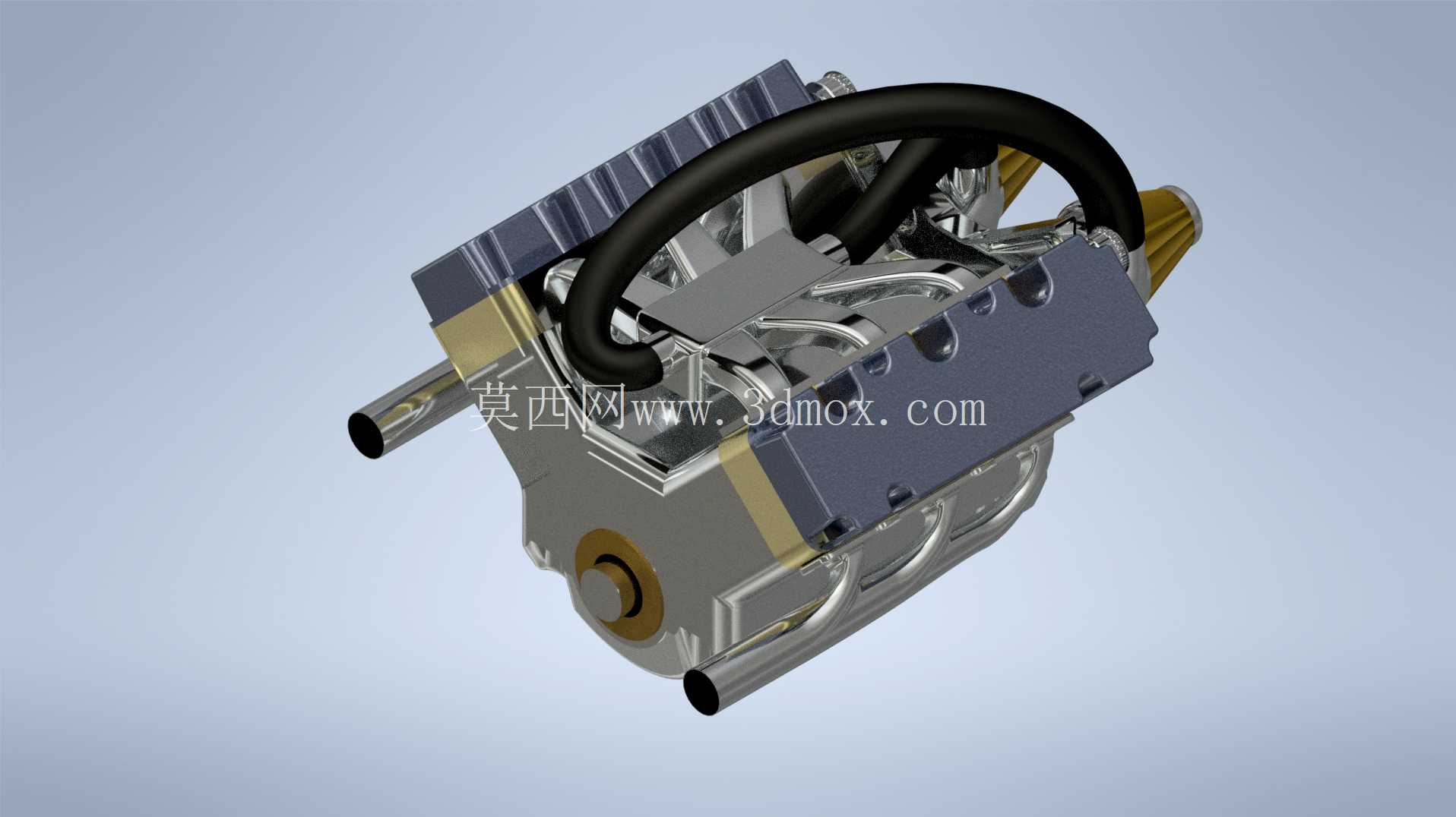 汽车发动机 (2Turbo V6) 高级装配设计 Autodesk Inventor 教程