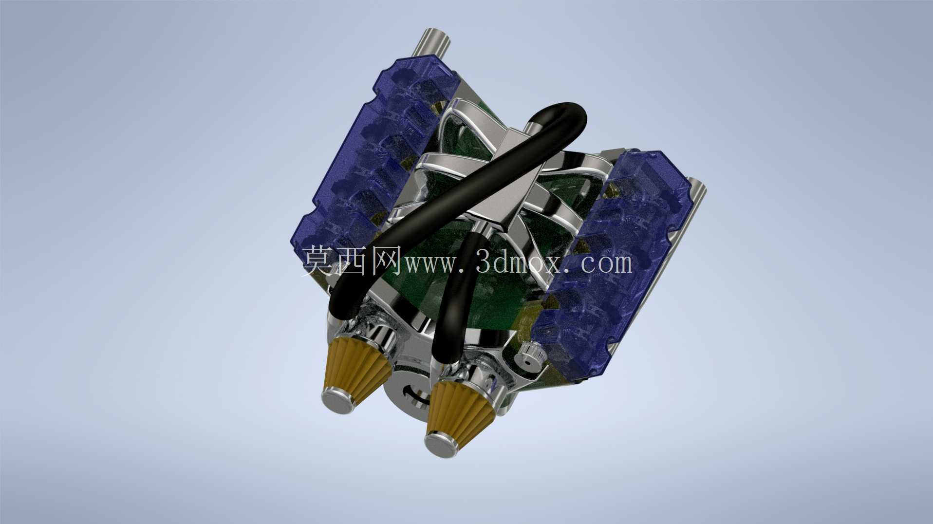 汽车发动机 (2Turbo V6) 高级装配设计 Autodesk Inventor 教程