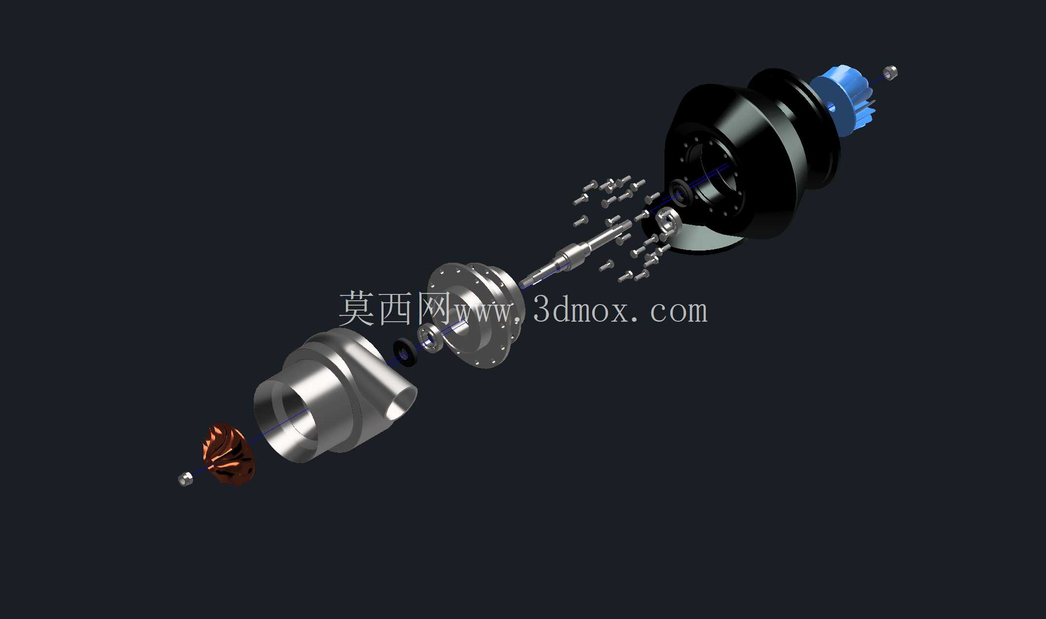 基于 NACA 的参数涡轮增压压缩机叶轮 - 几何数学建模