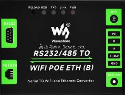 Converter_RS232485 TO WIFI POE ETH -B - Waveshare