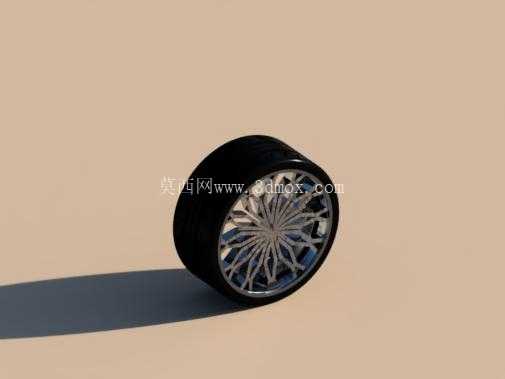 高性能轮胎和定制车轮的 3D 模型