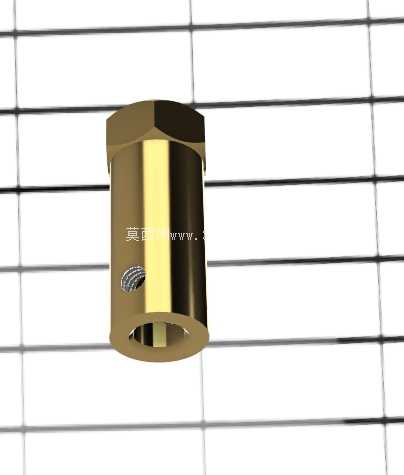用于 37GB 齿轮箱的六角联轴器(6 毫米内径 30 毫米长度 M4 螺钉)