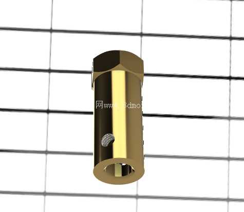 用于 37GB 齿轮箱的六角联轴器(6 毫米内径 30 毫米长度 M4 螺钉)