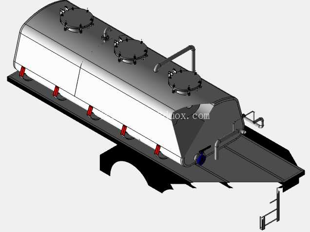 ?? 泡沫罐车 – 3D CAD 模型?? ?? 仅供教育用途