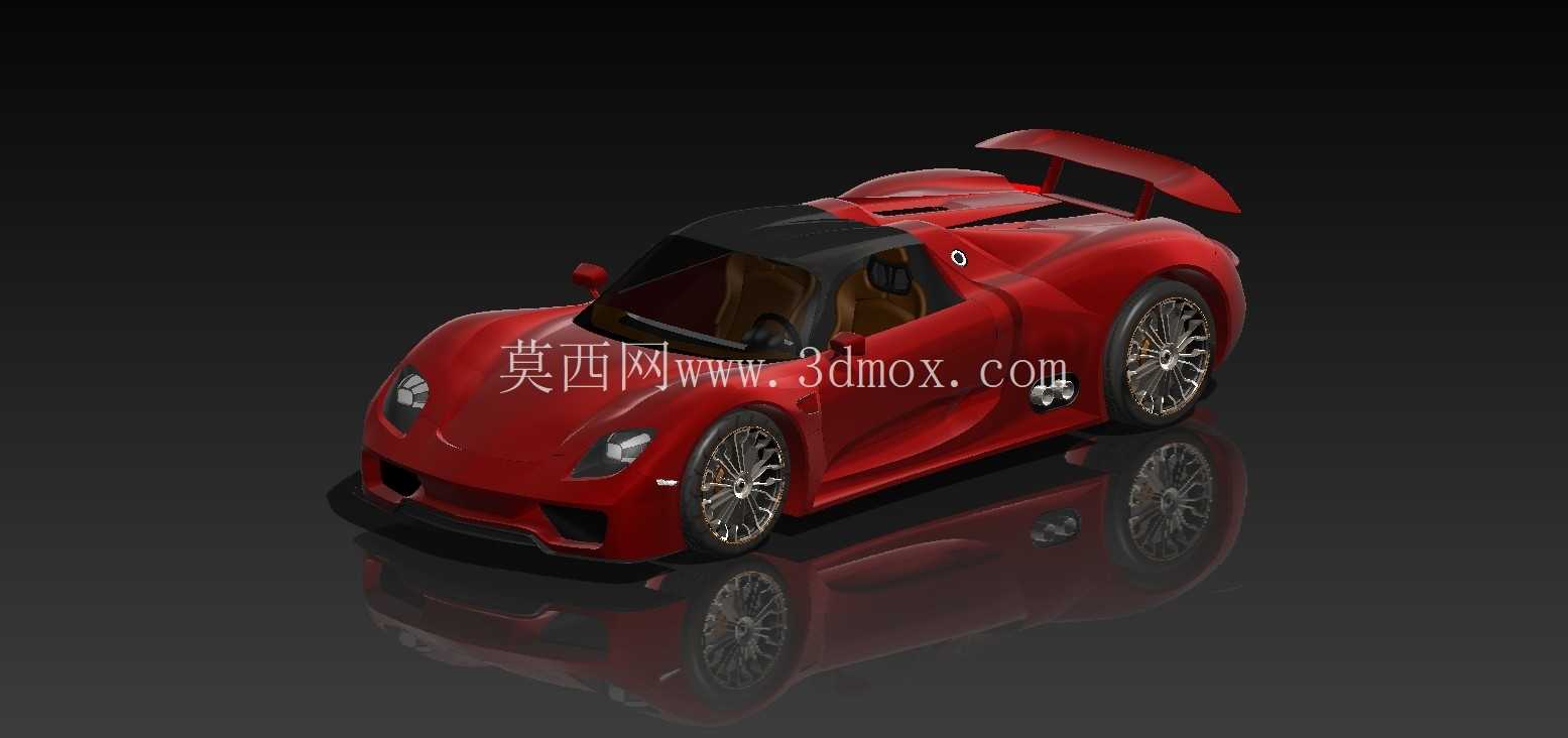 保时捷 918 Spyder 3D 模型