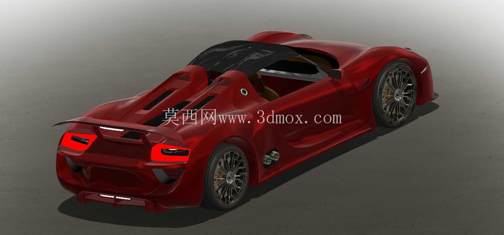 保时捷 918 Spyder 3D 模型