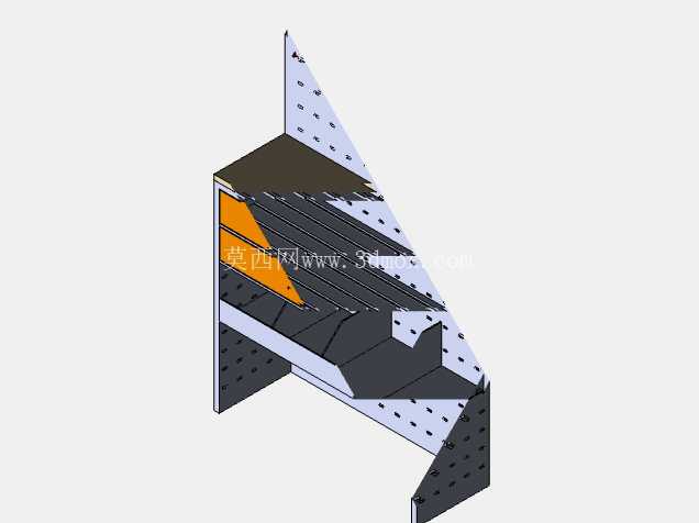 舱壁区工作站柜| 工业存储\u0026工具整理器3D CAD模型
