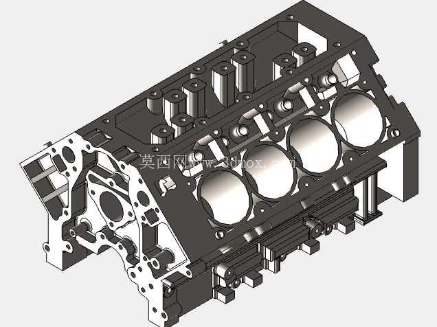 LS3 V8 引擎 - 详细 CAD 模型 (SolidWorks)
