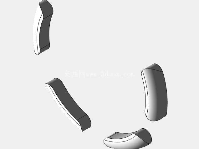 带车轮和轮胎的拖车车轴组件 | 3D CAD 模型