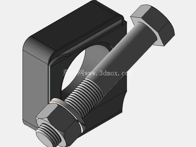 带车轮和轮胎的拖车车轴组件 | 3D CAD 模型
