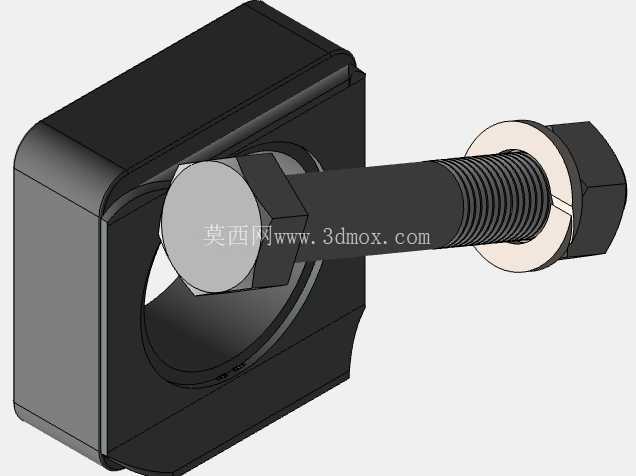 带车轮和轮胎的拖车车轴组件 | 3D CAD 模型