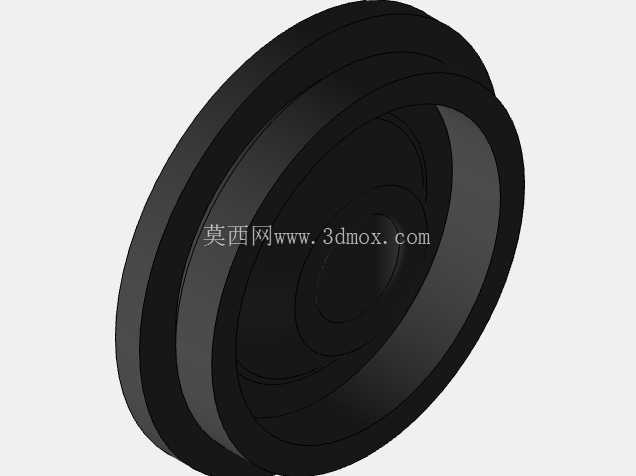 带车轮和轮胎的拖车车轴组件 | 3D CAD 模型