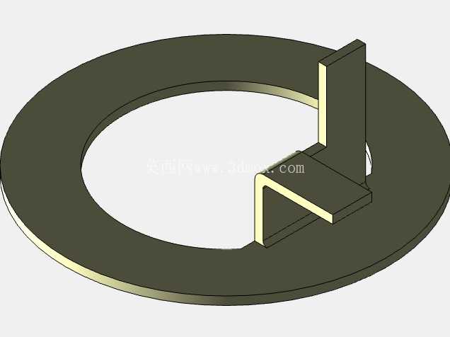 带车轮和轮胎的拖车车轴组件 | 3D CAD 模型
