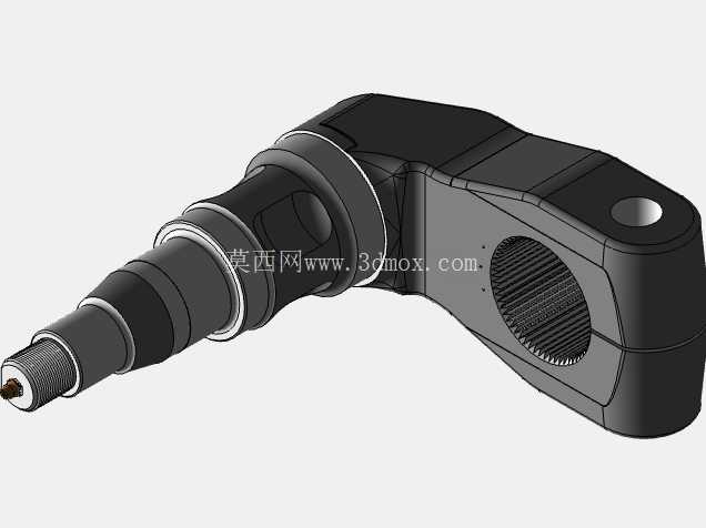 带车轮和轮胎的拖车车轴组件 | 3D CAD 模型