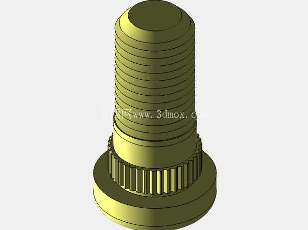 带车轮和轮胎的拖车车轴组件 | 3D CAD 模型