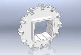 Engrenagem Poliacetal EZ12-E25 Furo Quadrado 40mm (Ibraflex)