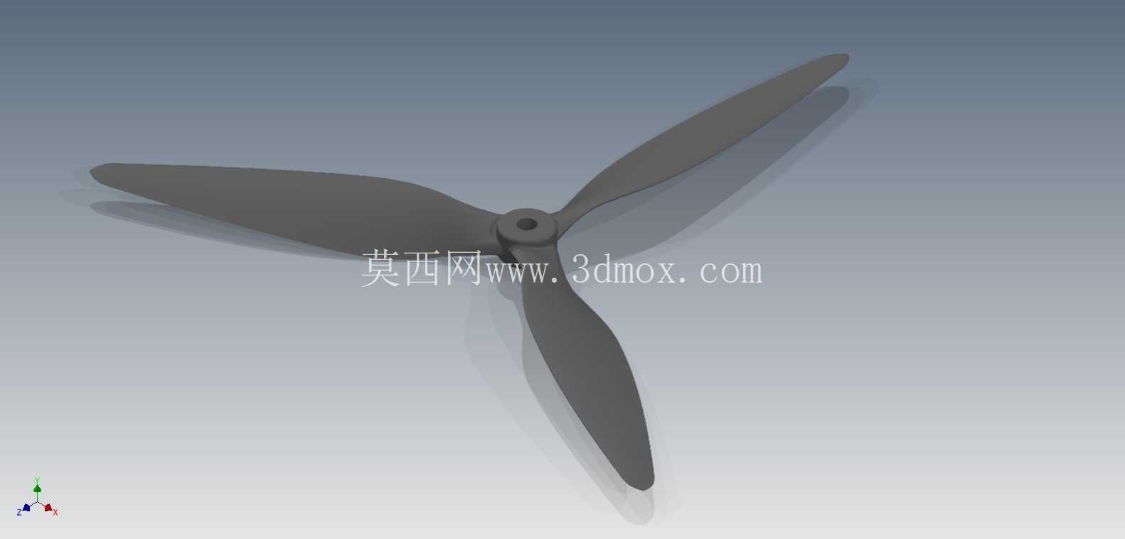 Gemfan 1050W 型三叶螺旋桨改装