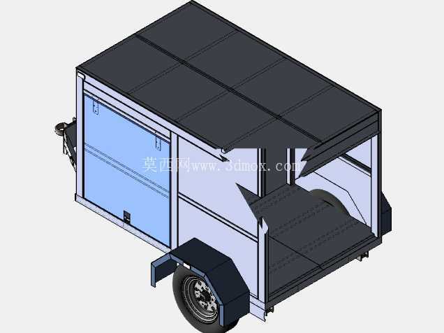 机场行李车/行李拖车 (GSE) | 3D Model ????
