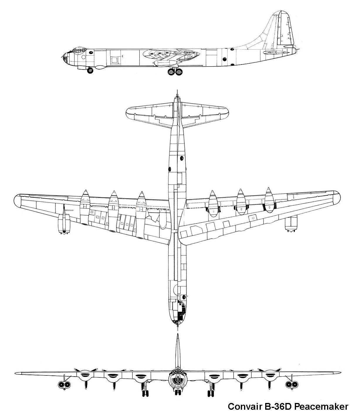 康维尔 B-36 和平缔造者土耳其航空涂装