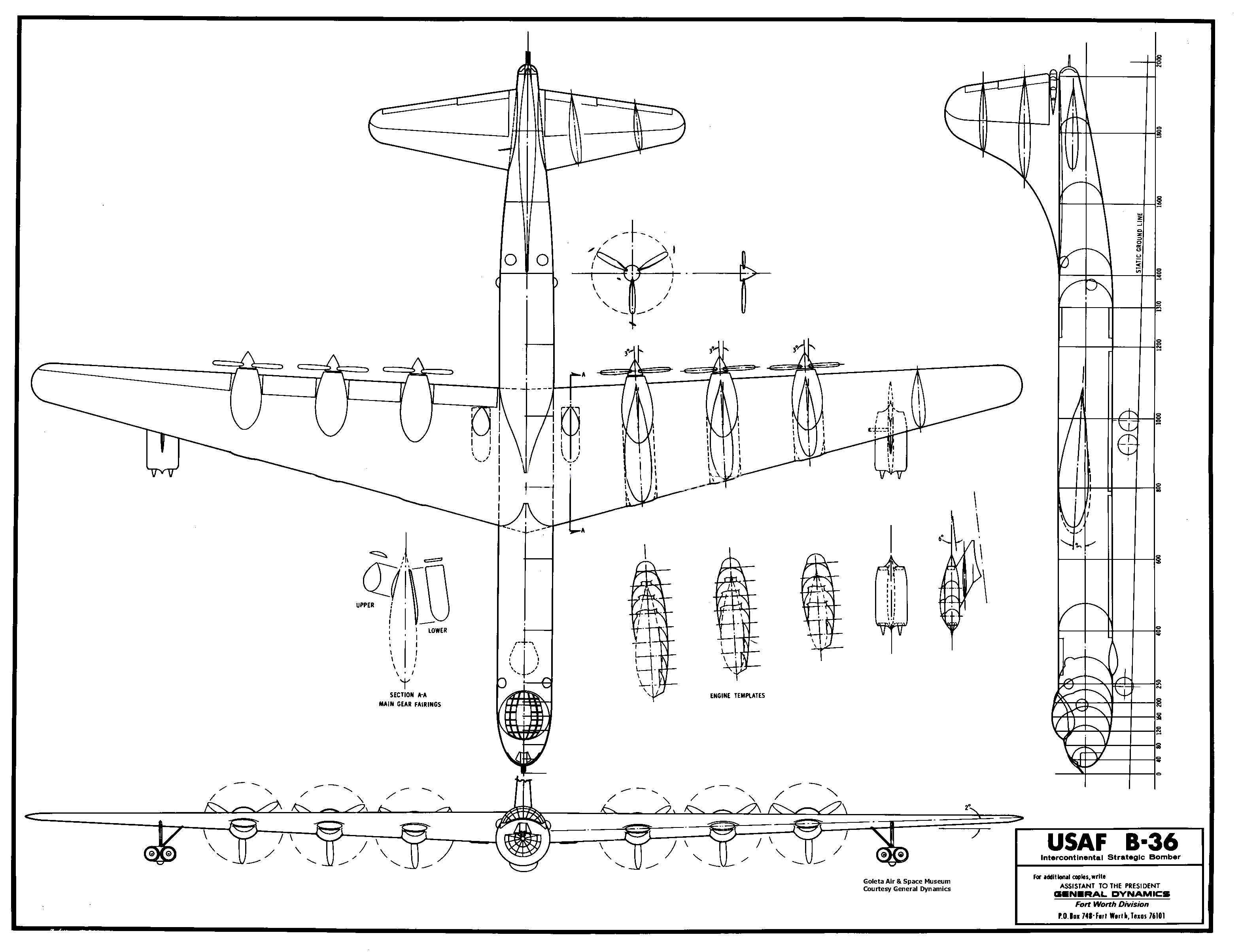 康维尔 B-36 和平缔造者土耳其航空涂装