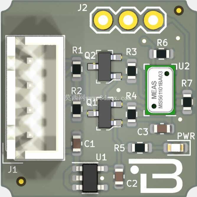 Boardoza_MS5611_Barometric_Pressure_Sensor