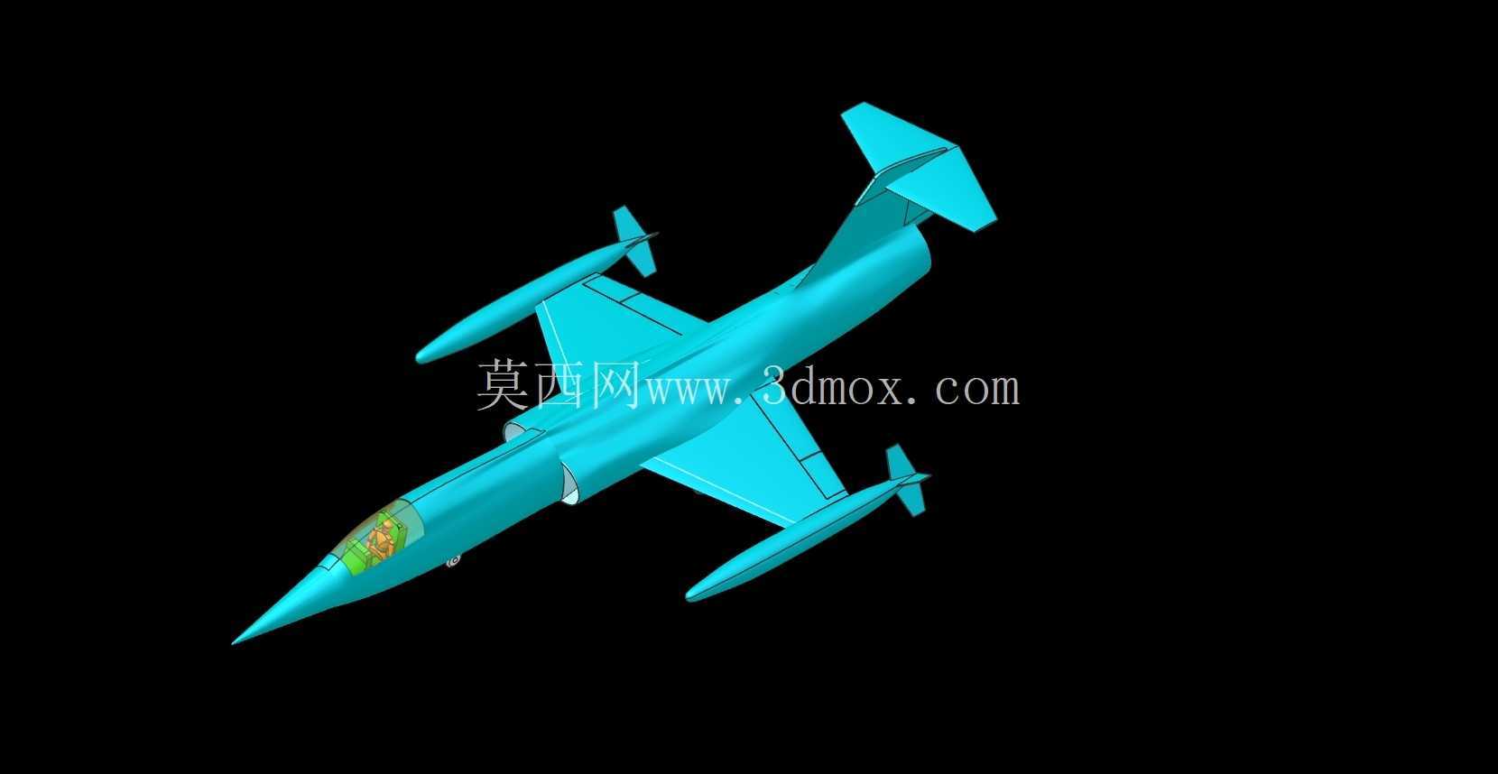 美国空军 F-104 飞机实体装配模型