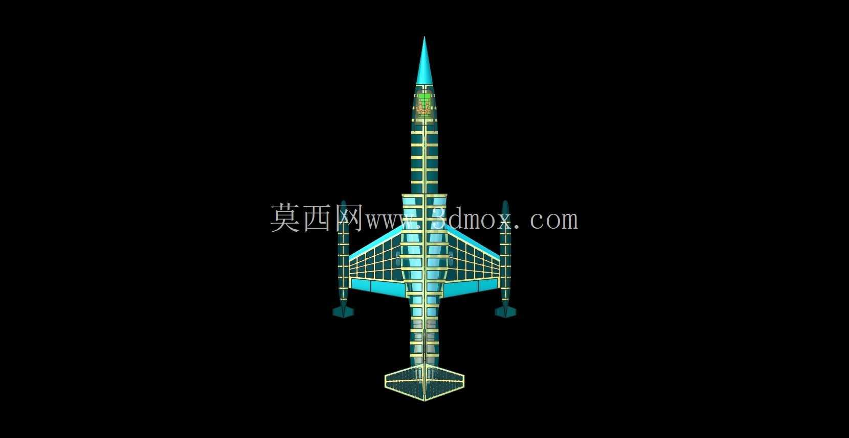 美国空军 F-104 飞机实体装配模型