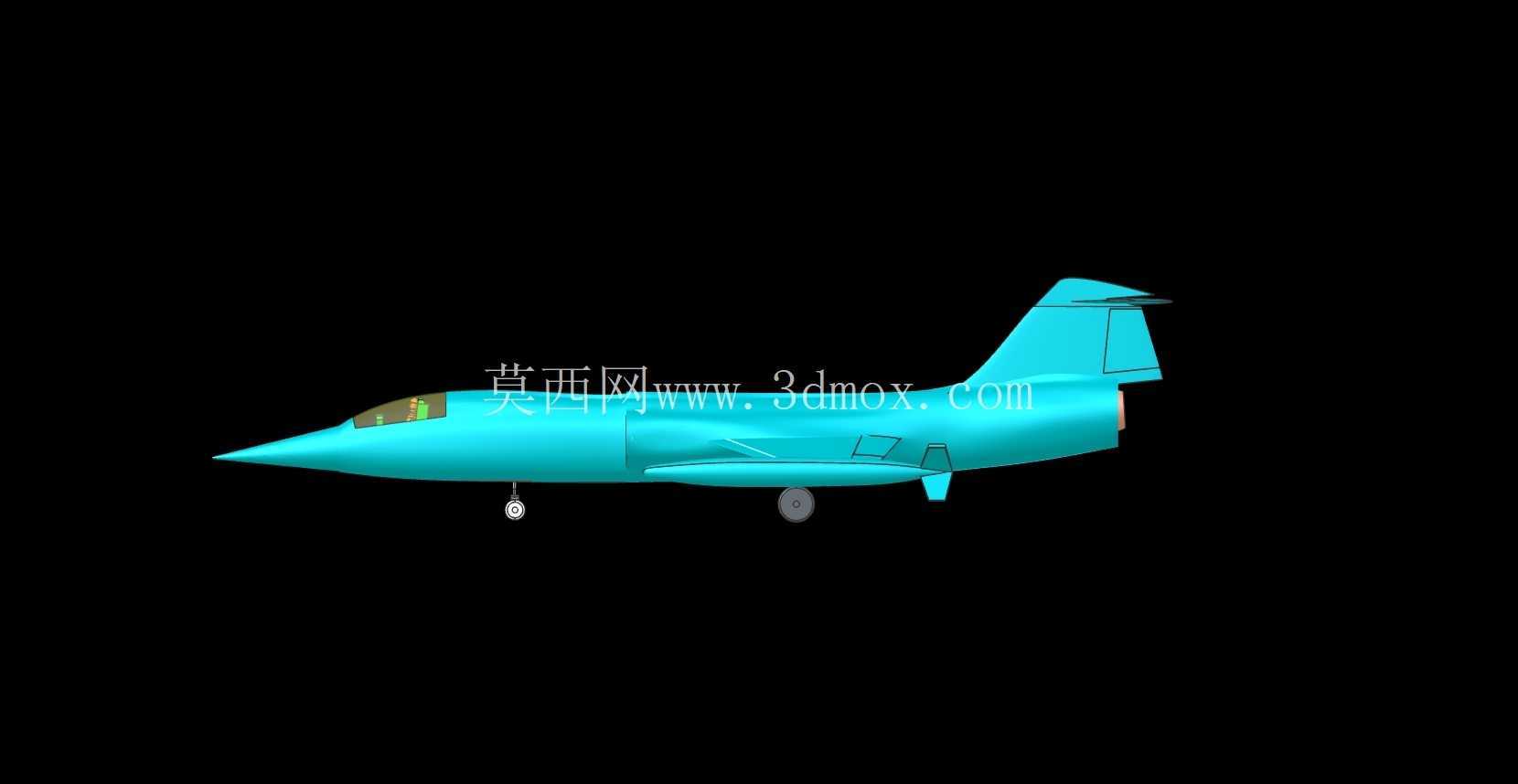 美国空军 F-104 飞机实体装配模型