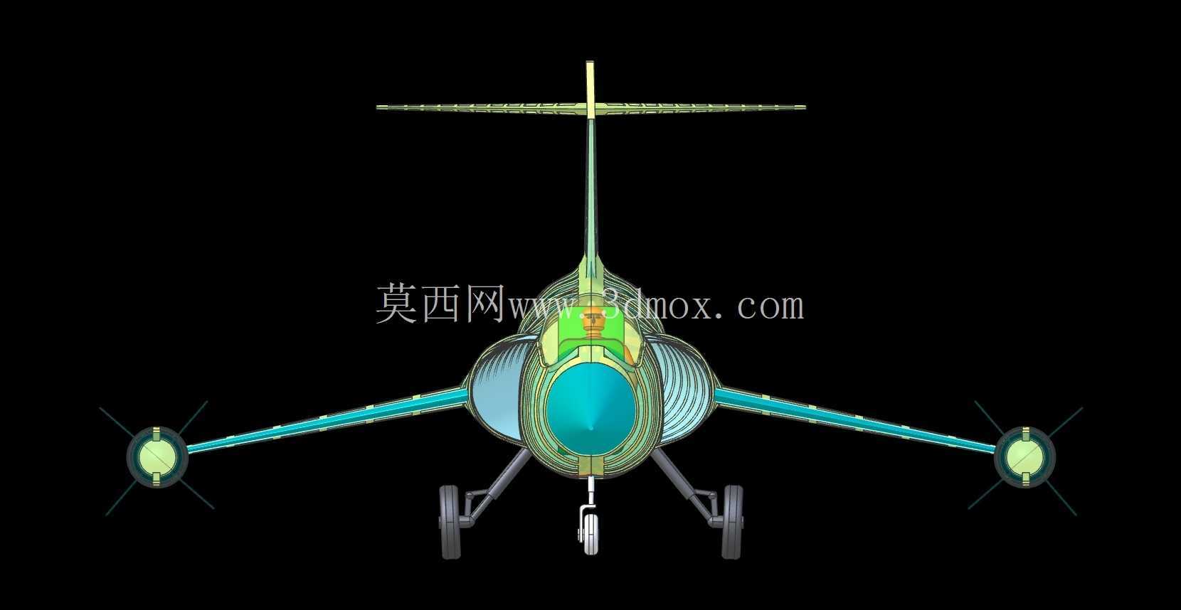美国空军 F-104 飞机实体装配模型