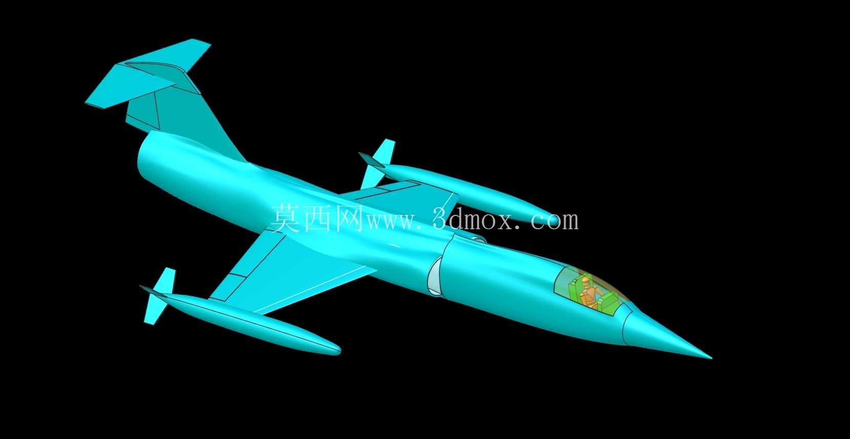 美国空军 F-104 飞机实体装配模型