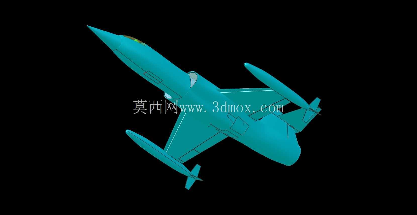 美国空军 F-104 飞机实体装配模型