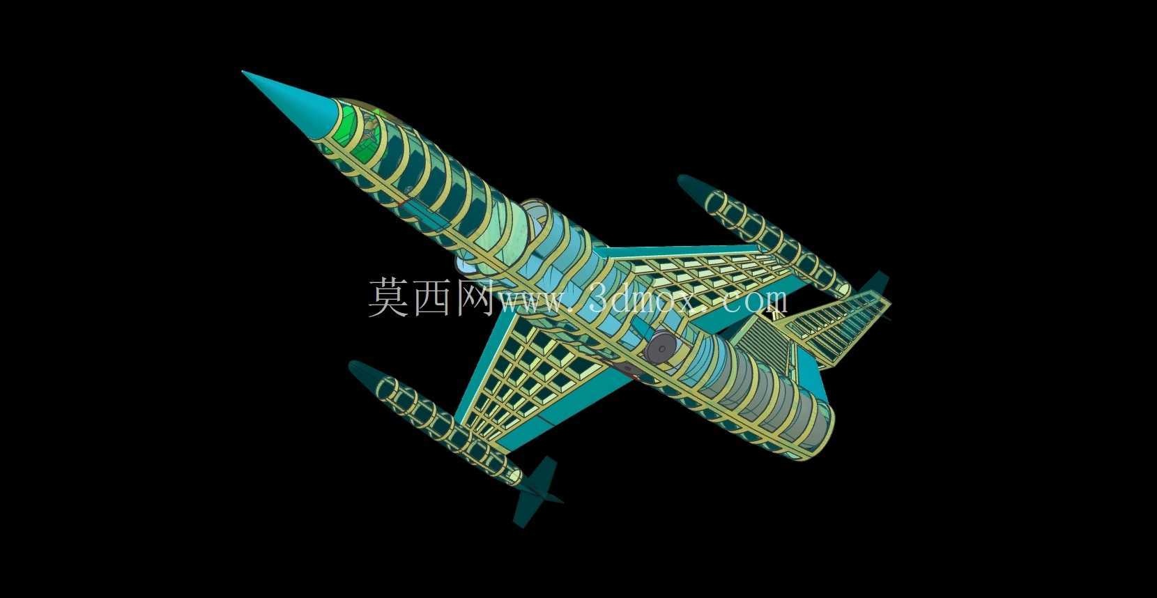 美国空军 F-104 飞机实体装配模型