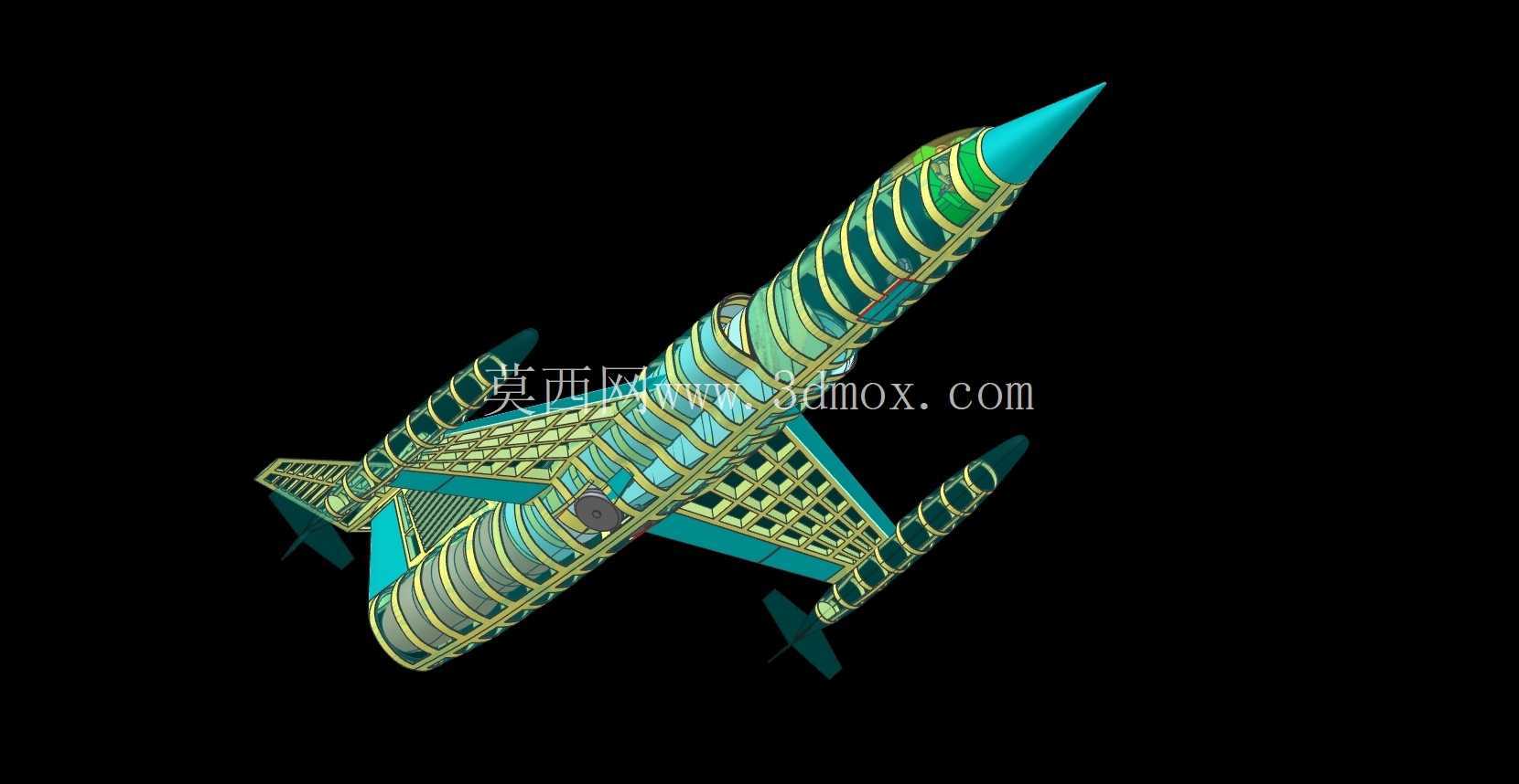 美国空军 F-104 飞机实体装配模型