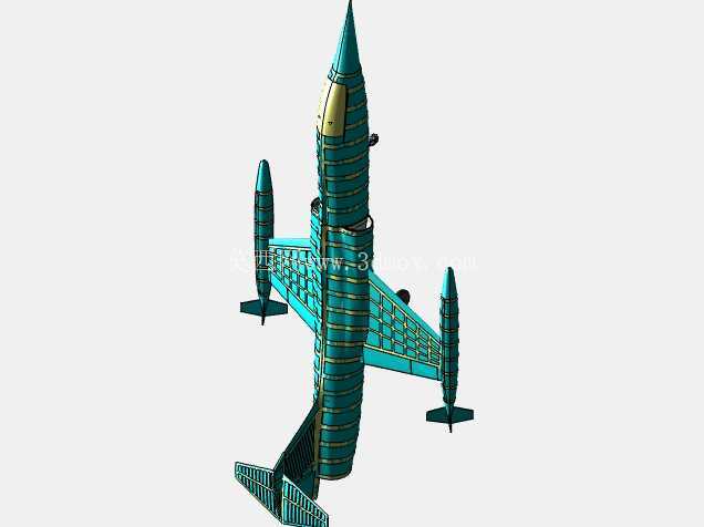 美国空军 F-104 飞机实体装配模型